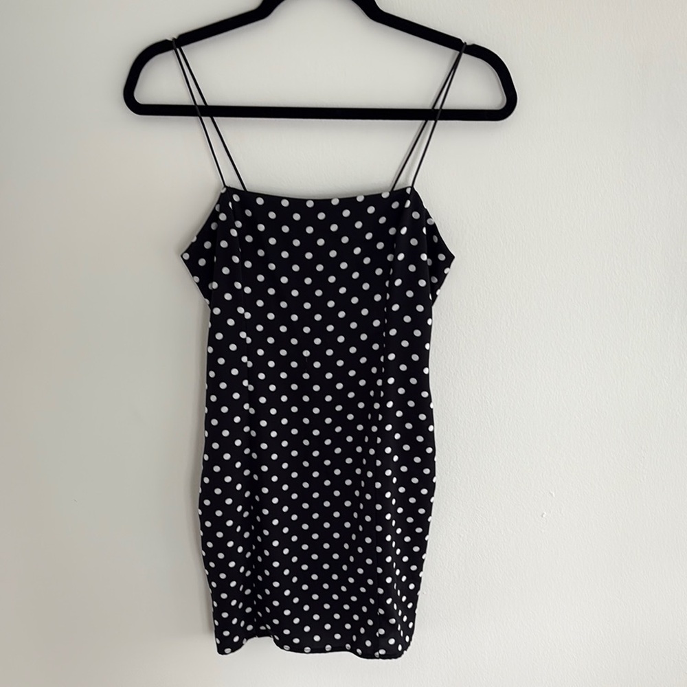 Urban Outfitters Black and White Slip Mini Dress